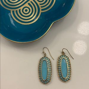 Kendra Scott turquoise & gold earrings